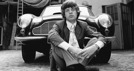 Mich Jagger und Sein Aston Martin