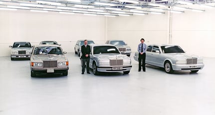 June 1991: Crewe&#039;s Styling Viewing Area shows proposals of how to diversify the marques brand images while using the same bodyshell