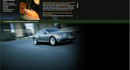 Bentleymotors.com: Neuer Bentley Internetauftritt
