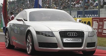 Audi Nuvolari quattro auf dem Rennkurs in Le Mans