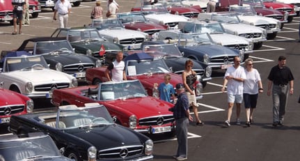 Weltrekorde beim Mercedes-Benz SL-Treffen in Speyer