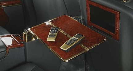 Maybach's brilliant idea: Gold rather than chrome interior