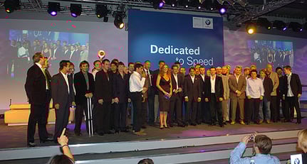 Gas geben und standfest bleiben – die BMW Motorsport Party 2004