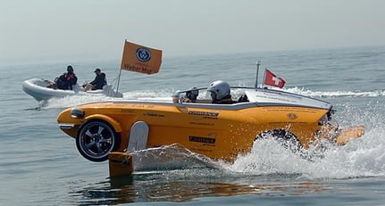 Rinspeed Splash: Weltrekord-Ritt über Ärmelkanal
