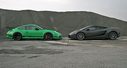 Porsche 911 GT3 RS & Lamborghini Gallardo Superleggera 