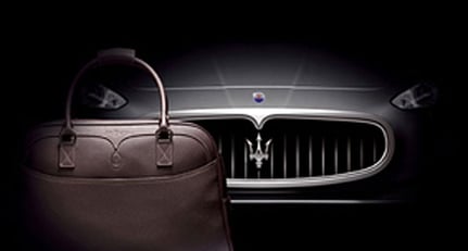 Salvatore Ferragamo luggage set for the Maserati GranTurismo 