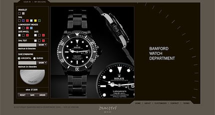 Bamford Watch Department: Konfigurator für Luxusuhren