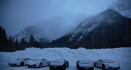 Lamborghini Winter Academy 2009: Feuer auf Eis