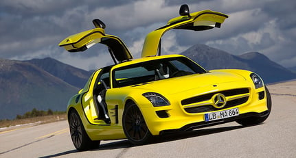 Mercedes-Benz SLS AMG E-Cell: Gelber Blitz