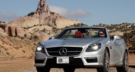 Im Mercedes SLK 55 AMG auf der Route 66: Straße der Hoffnung