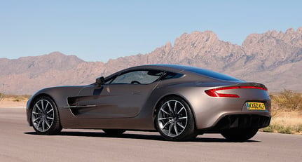 Aston Martin One-77 at Virgin Galactic’s Spaceport America