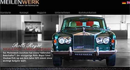 Classic Driver Marktplatz im neuen Webauftritt des Meilenwerks