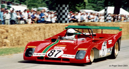 Viva Vaccarella - Sicilian legend re-united with Ferrari 312PB at Goodwood 2003