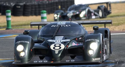 Bentley Speed 8 and Continental GT at BDC Silverstone 30 Aug 2003
