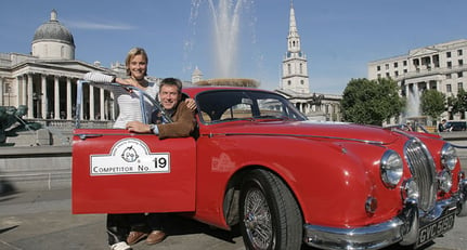 The GOSH Charity Driving Challenge launches in London's Trafalgar Square