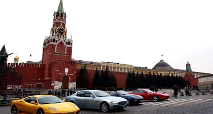 Ferrari and Maserati Eastern Tour rolls into Moscow
