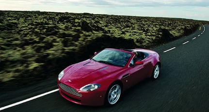 LA Launch of  Aston Martin V8 Vantage Roadster