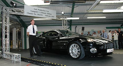 The Final Vanquish S Ultimate Edition Rolls Off the Production Line at Newport Pagnell