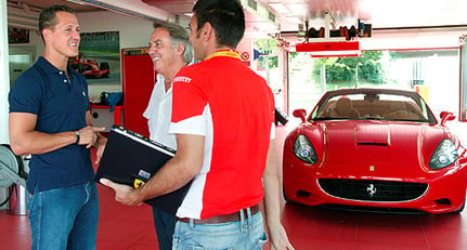 Schumacher Tests New Ferrari California