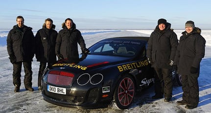 Bentley on Ice: Neuer Geschwindigkeitsrekord