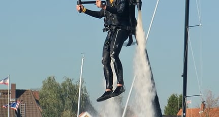 Rocket man: JetLev Flyer takes to the air