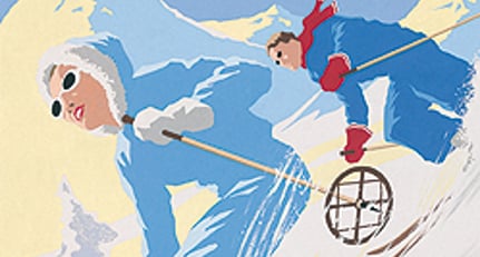 Pullman Editions Vintage-Ski-Poster: Art Déco in den Alpen