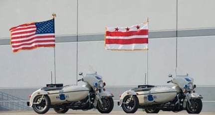 Motorcycles Harley Davidson Police Department for motorcade use 1997