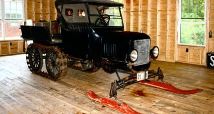 Ford Model T   Whites Garage  Snowmobile 1923