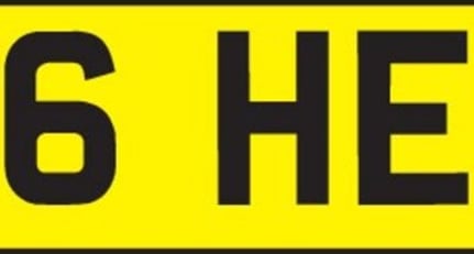 Registration Plate Number; J6 HES