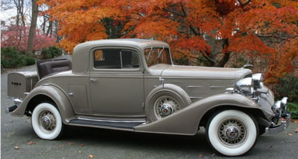 Cadillac V12 V-12 2/4 Passenger Rumble Seat Coupe 1933