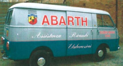 Fiat 1100 Abarth van and trailer 1956