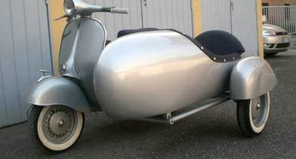Motorcycles Vespa GS150 with sidecar 1960