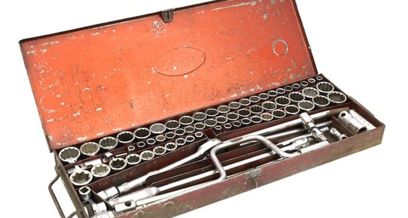 Vintage britool socket shop set
