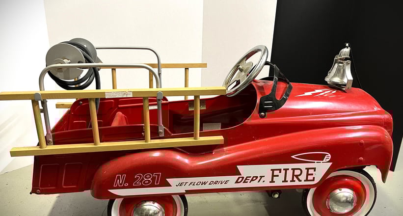 Firefighter pedal car outlet
