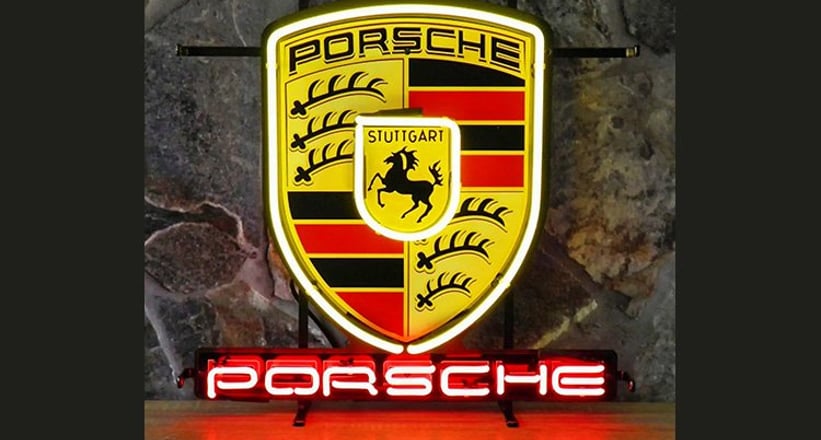 Porsche Logo Neon Sign Classic Driver Market