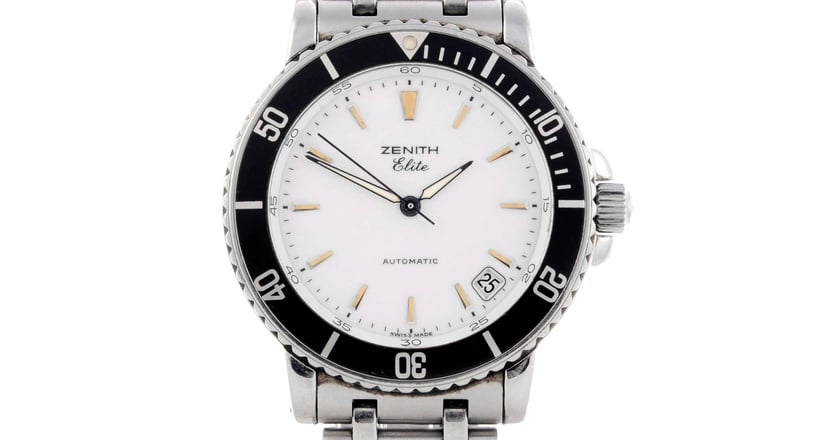 ZENITH a gentleman s stainless steel Elite Rainbow bracelet