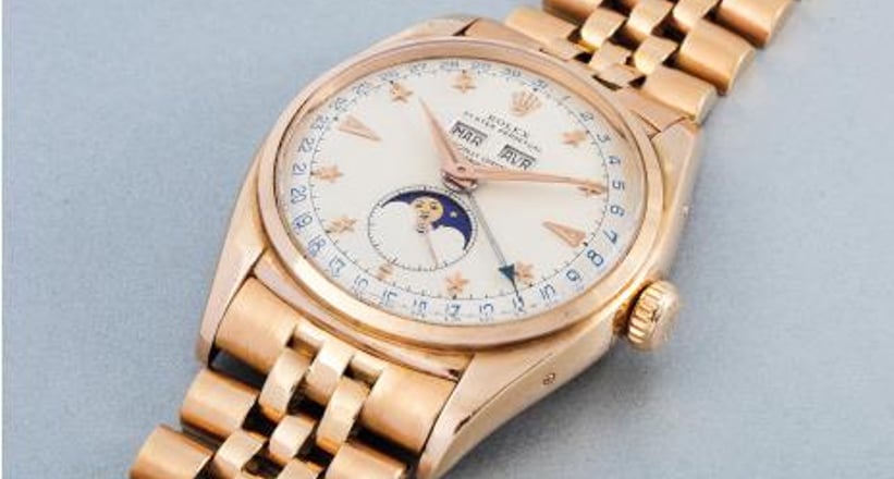Rolex oyster perpetual moonphase triple calendar sale