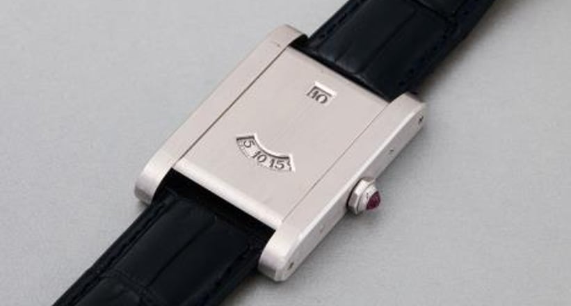 Cartier A limited edition and attractive platinum rectangular