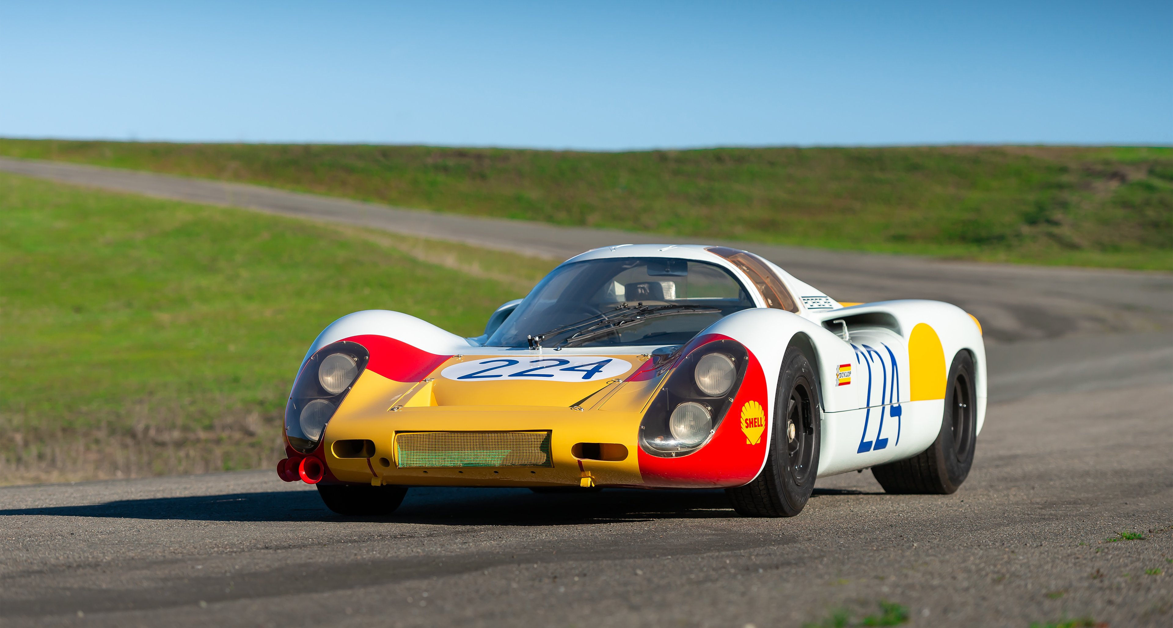 Quick Vic' Elford won the Targa Florio racing this Porsche
