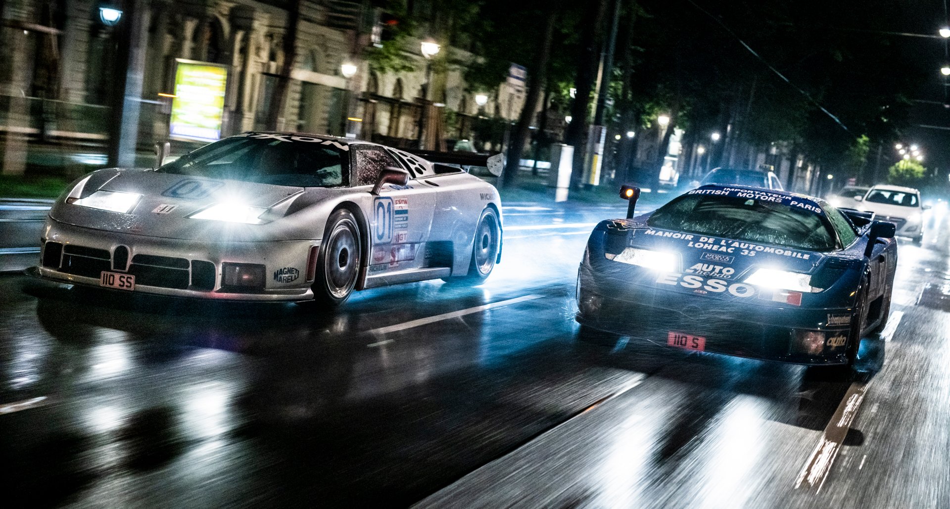 Ap Racing Bugatti 24 Minutes of Vienna with two Bugatti EB110 racing cars | Classic ...