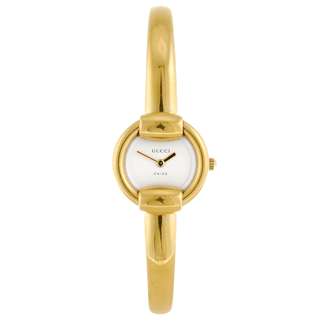 Gucci watch gold bangle sale