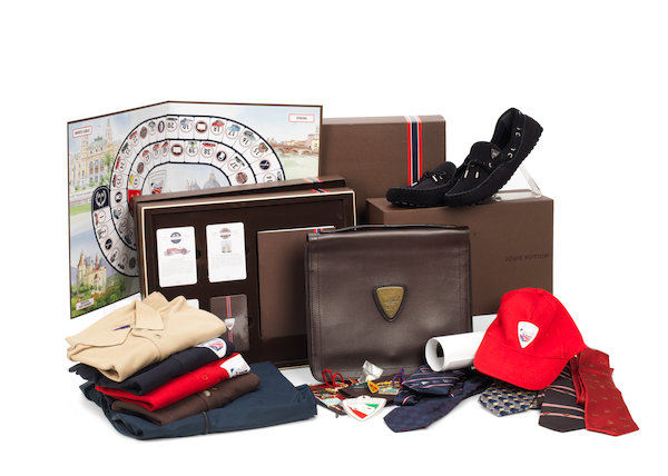 Assorted Louis Vuitton promotional items
