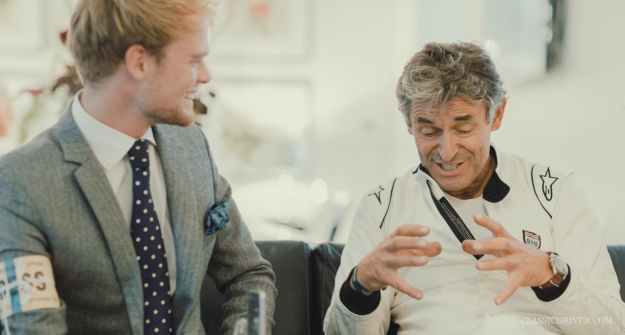 Alain de Cadenet at the Goodwood Revival earlier this year