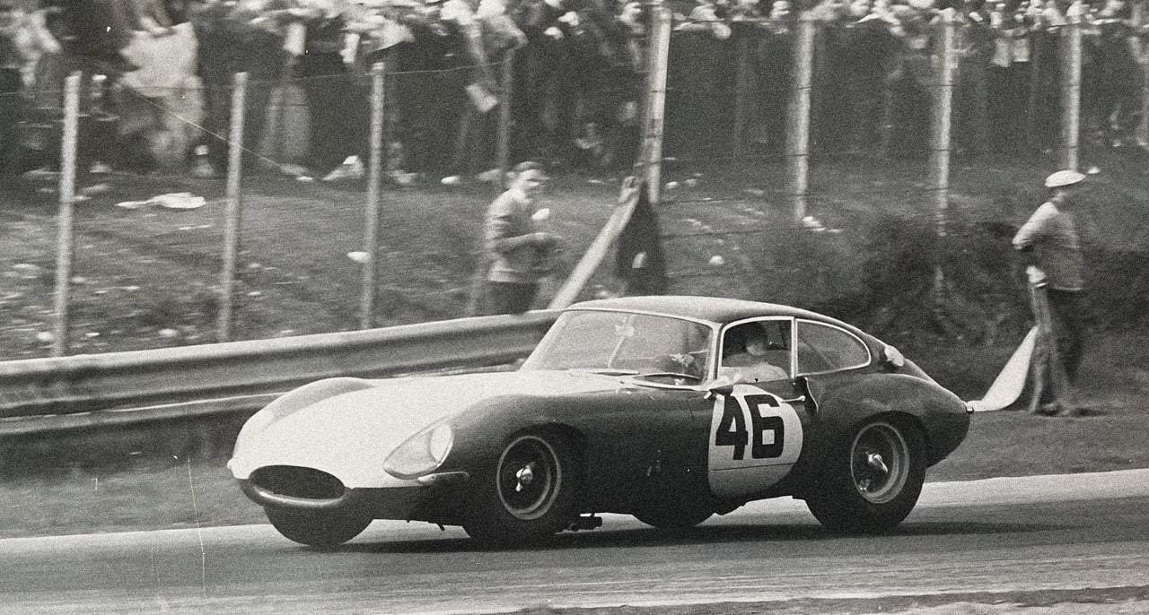 Jaguar E-Type: 'It tops out at a Brylcreem-ruffling 146mph