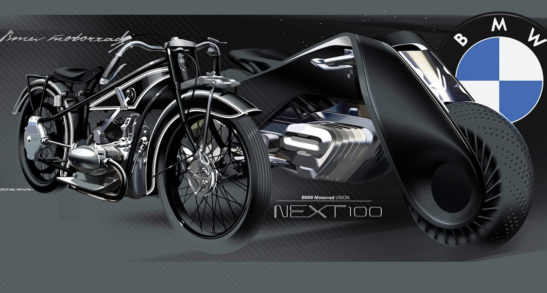 BMW Motorrad Vision Next 100 Concept Motorcycle Is A Bike From 2116