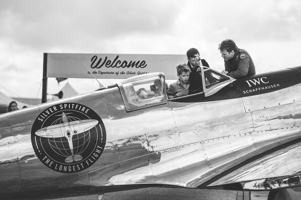 Bidding godspeed to the Silver Spitfire as it begins The Longest Flight Classic Driver Magazine
