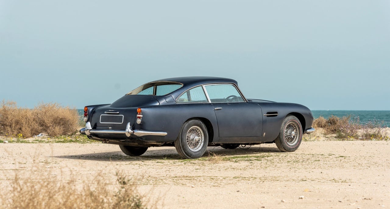 This washed-up Aston Martin DB5 might be the ultimate beach find
