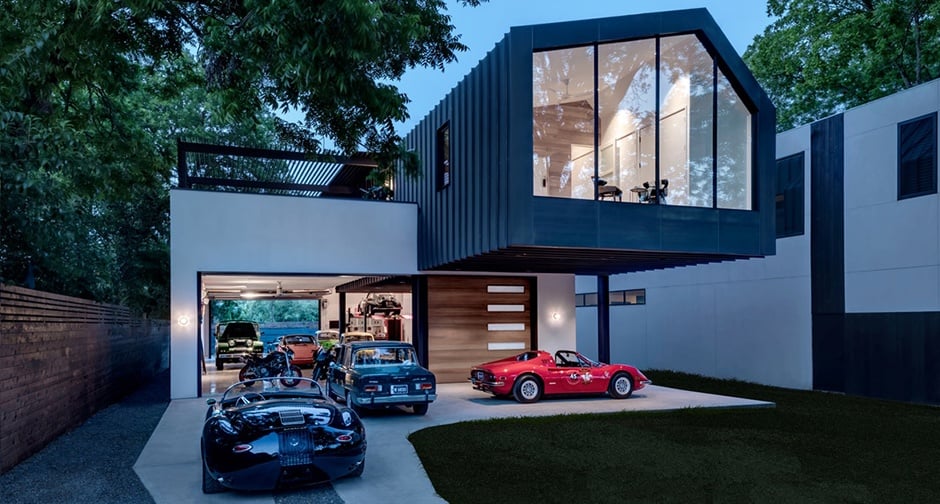 This dream house was designed around a sensational car collection