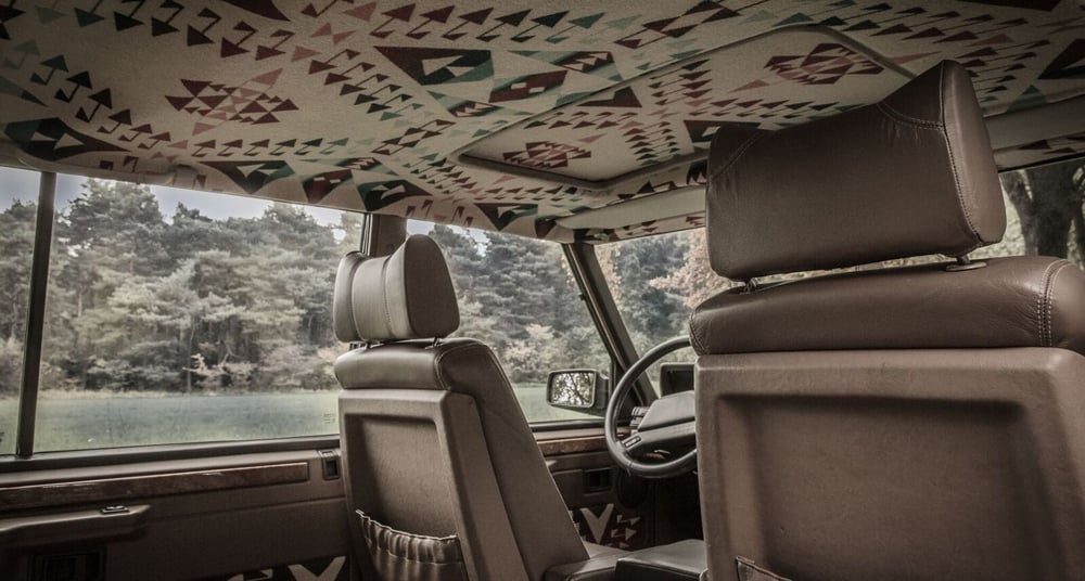CafÉ Racer 76 This 1 000 Euro Range Rover Is A Native American Dreamcatcher Native American Dreamcatcher, Pendleton Blanket Car Seat Covers