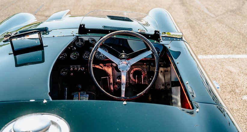 Corvette, Aston Martin, Ferrari and Jaguar E Type at Goodwood